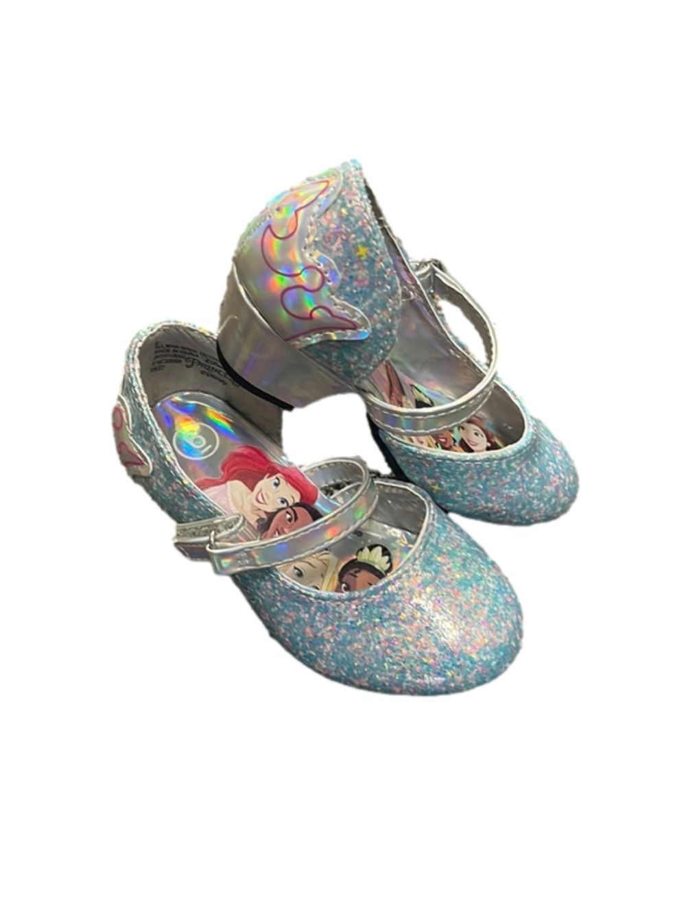 NWOT Disney Princess Sparkly Heel Shoes Size 6